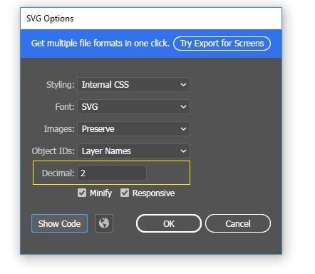 FIXED: SVG exports at a different size to W & H values in editor